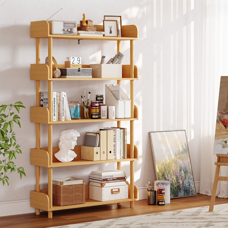 Store Shelf Bookcase Multi-Functional Modern Wood Storage